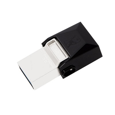金士顿（Kingston）32GB OTG USB3.0 U盘 黑色 双接口设