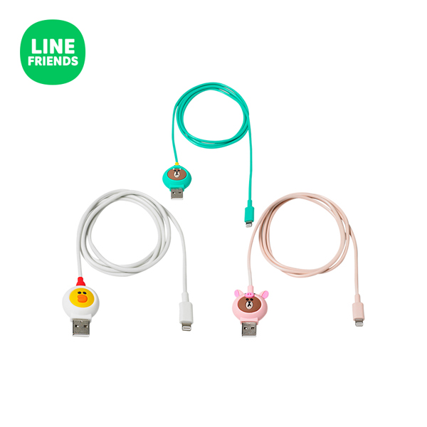 LINE FRIENDS 布朗熊苹果手机充电线