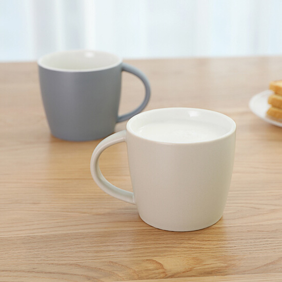 简约陶瓷马克杯子 咖啡杯 logo定制