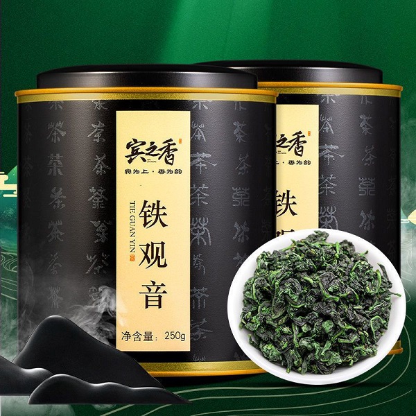 安溪特级铁观音茶叶秋茶乌龙茶浓香型茶叶兰花香新茶罐装礼盒500g